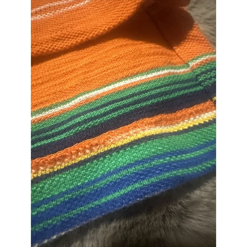 ralph lauren polo Vintage 90s Orange Striped Polo NWT M
